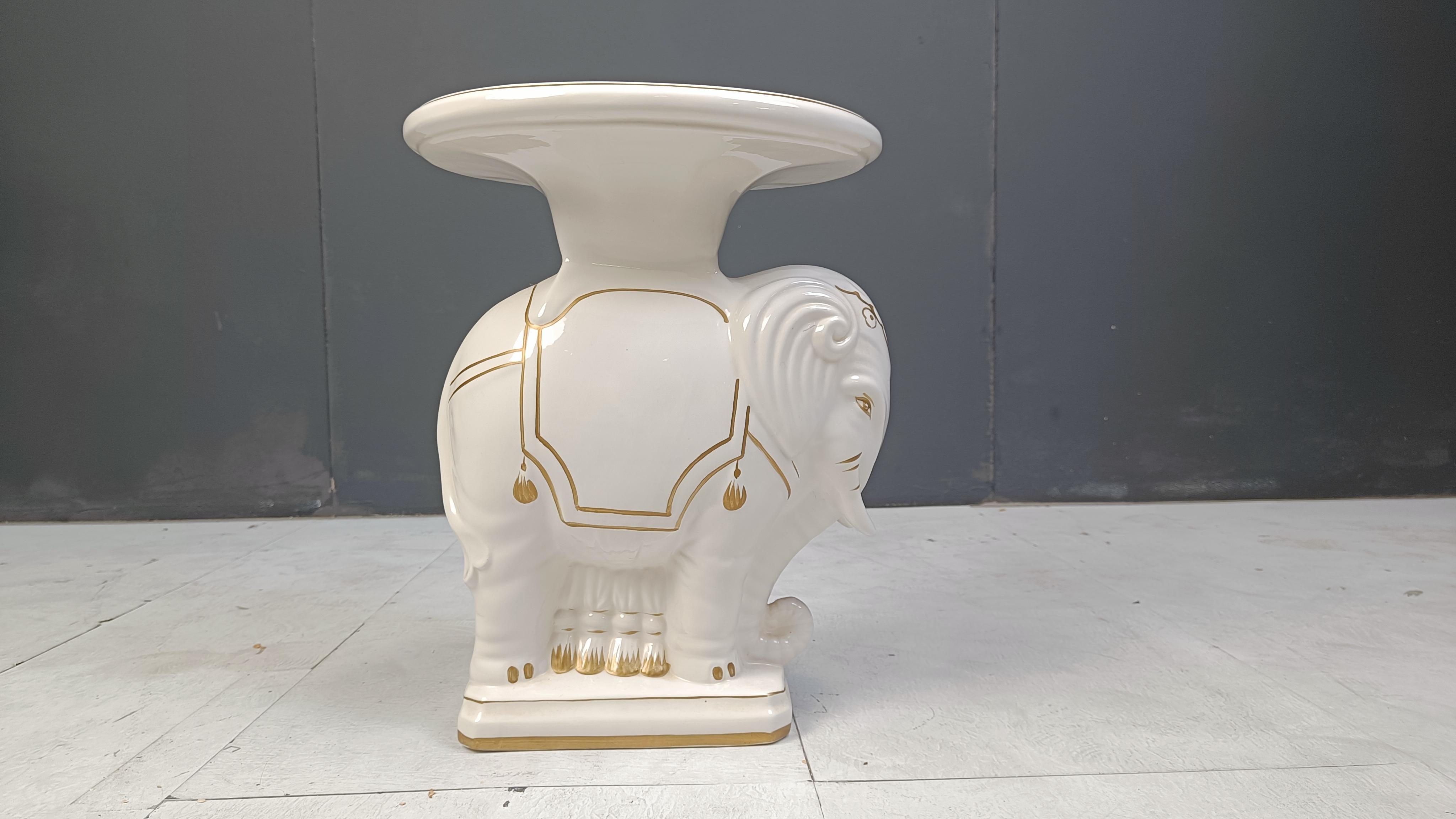 Stand de plantes pour éléphant Vintage Hollywood Regency - 1960s en vente 4