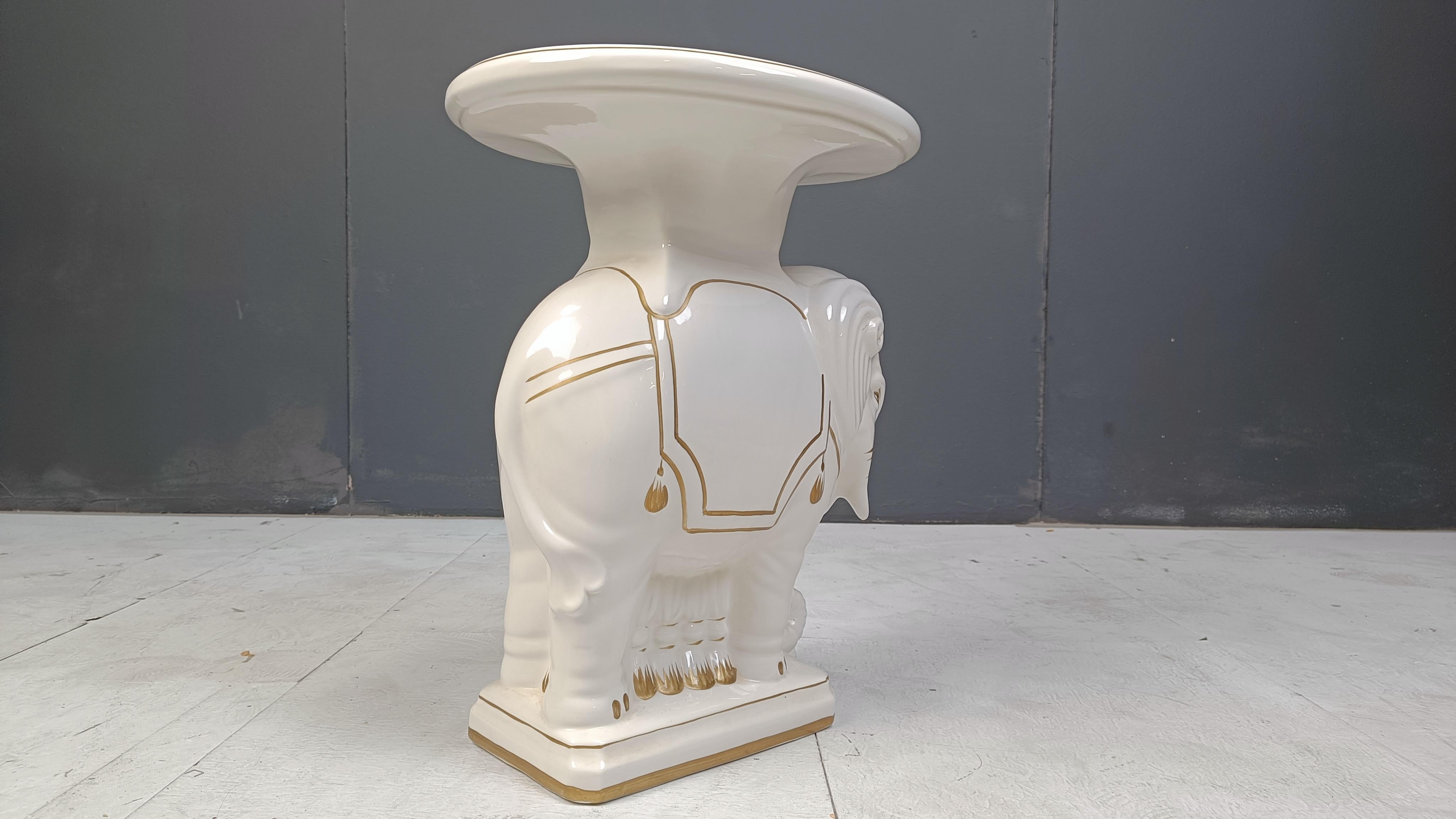Stand de plantes pour éléphant Vintage Hollywood Regency - 1960s en vente 5