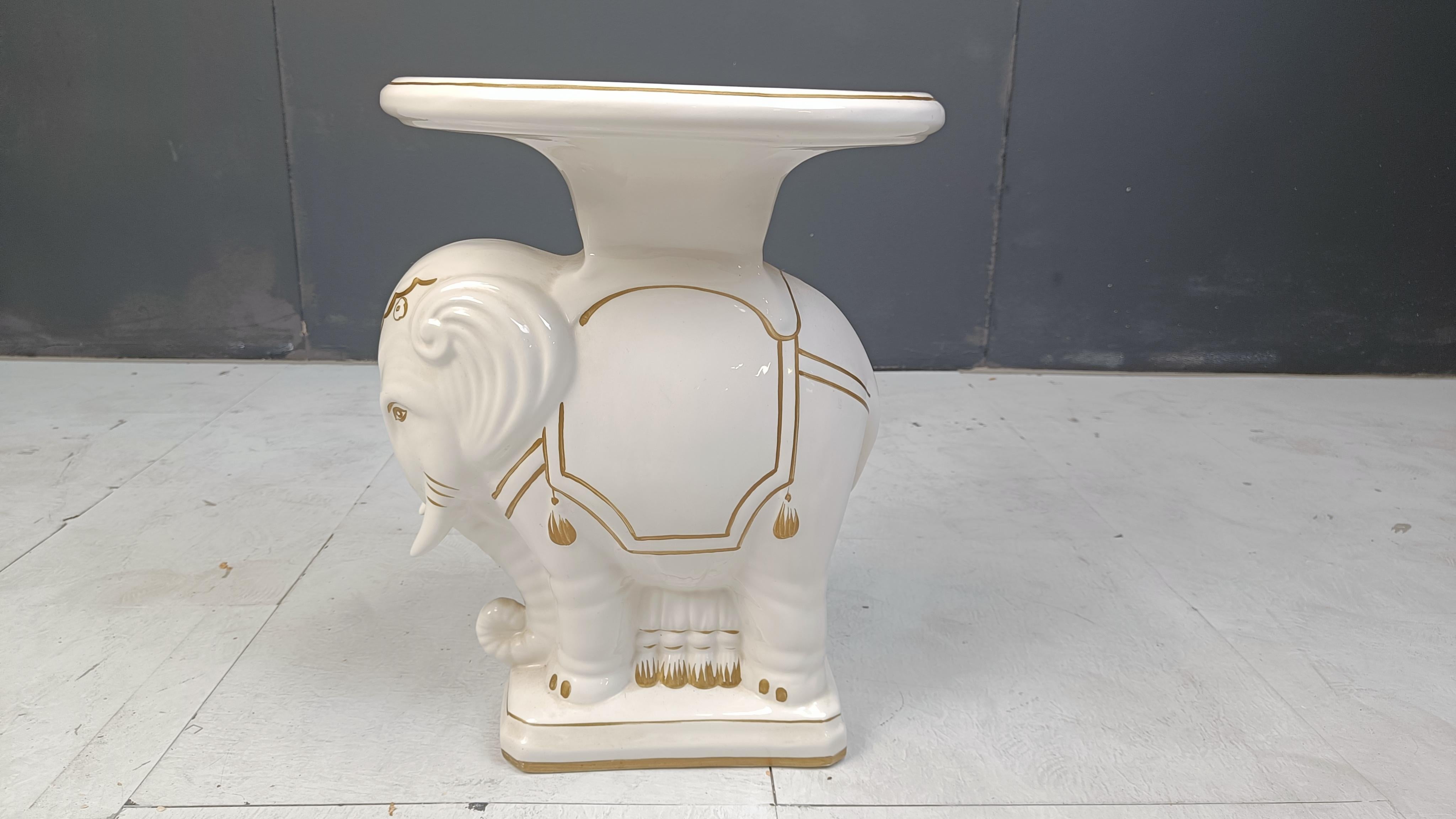 italien Stand de plantes pour éléphant Vintage Hollywood Regency - 1960s en vente