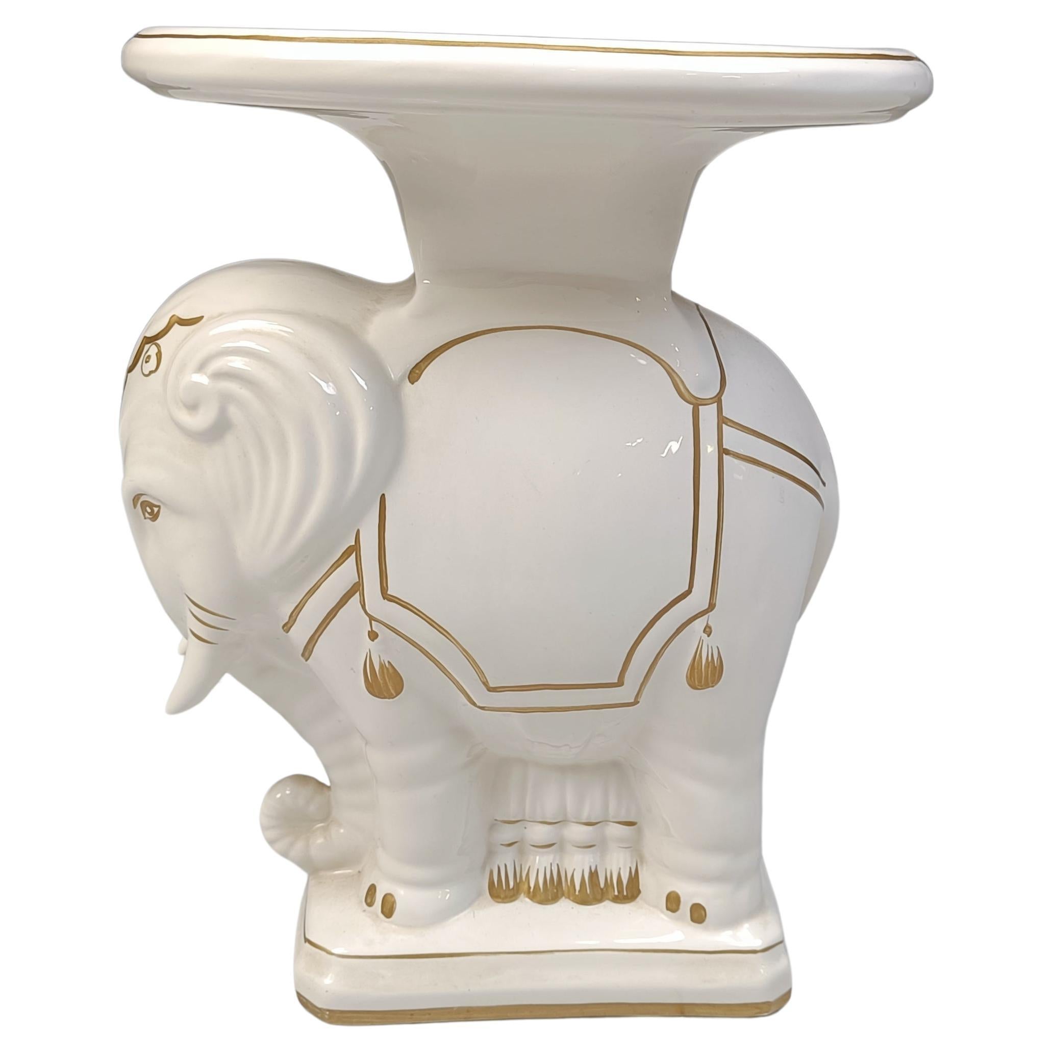 Vintage Hollywood Regency Elephant Plant Stand - 1960er Jahre