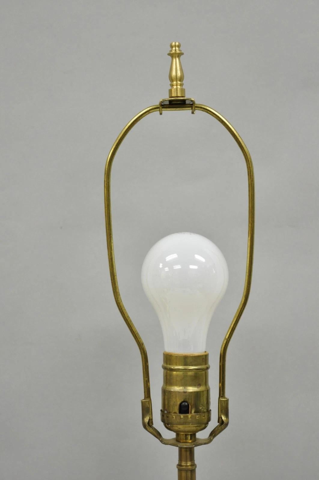 Vintage Hollywood Regency Kaiser Messing Trompete Horn Repurposed Tischlampe im Angebot 6