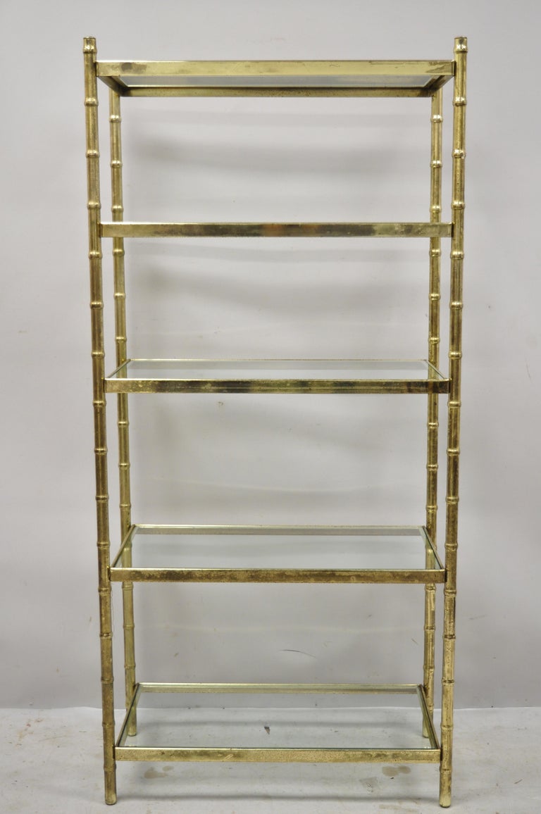 Vintage outlet gold etagere