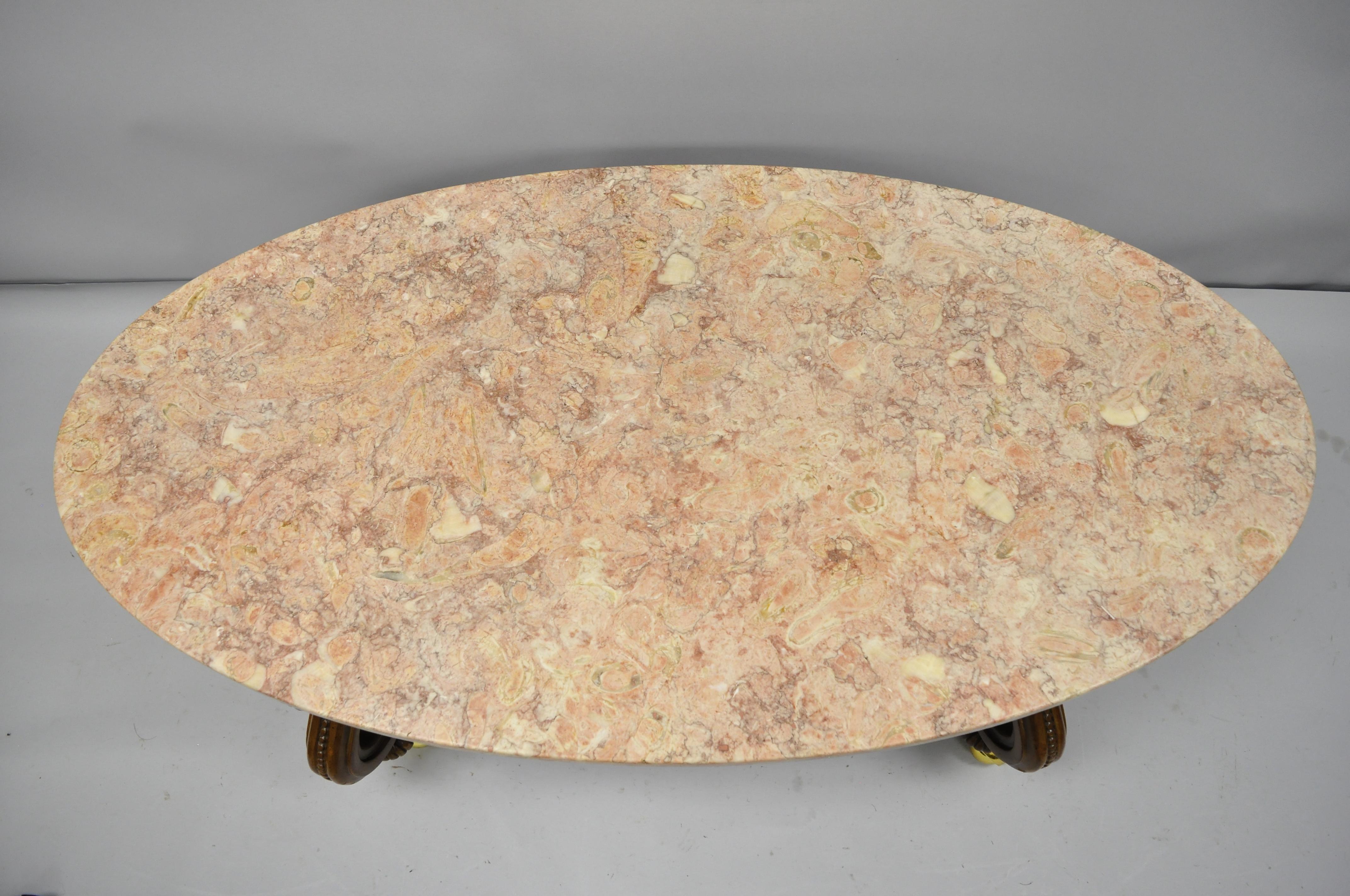vintage solid marble coffee table