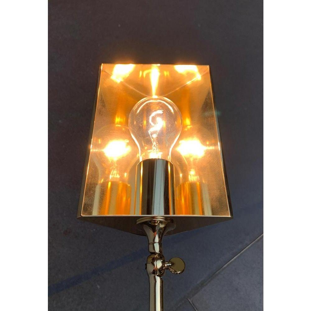 Lámpara de pie de latón alemán Vintage Hollywood Regency de Florian Schulz, años 70 en venta 6