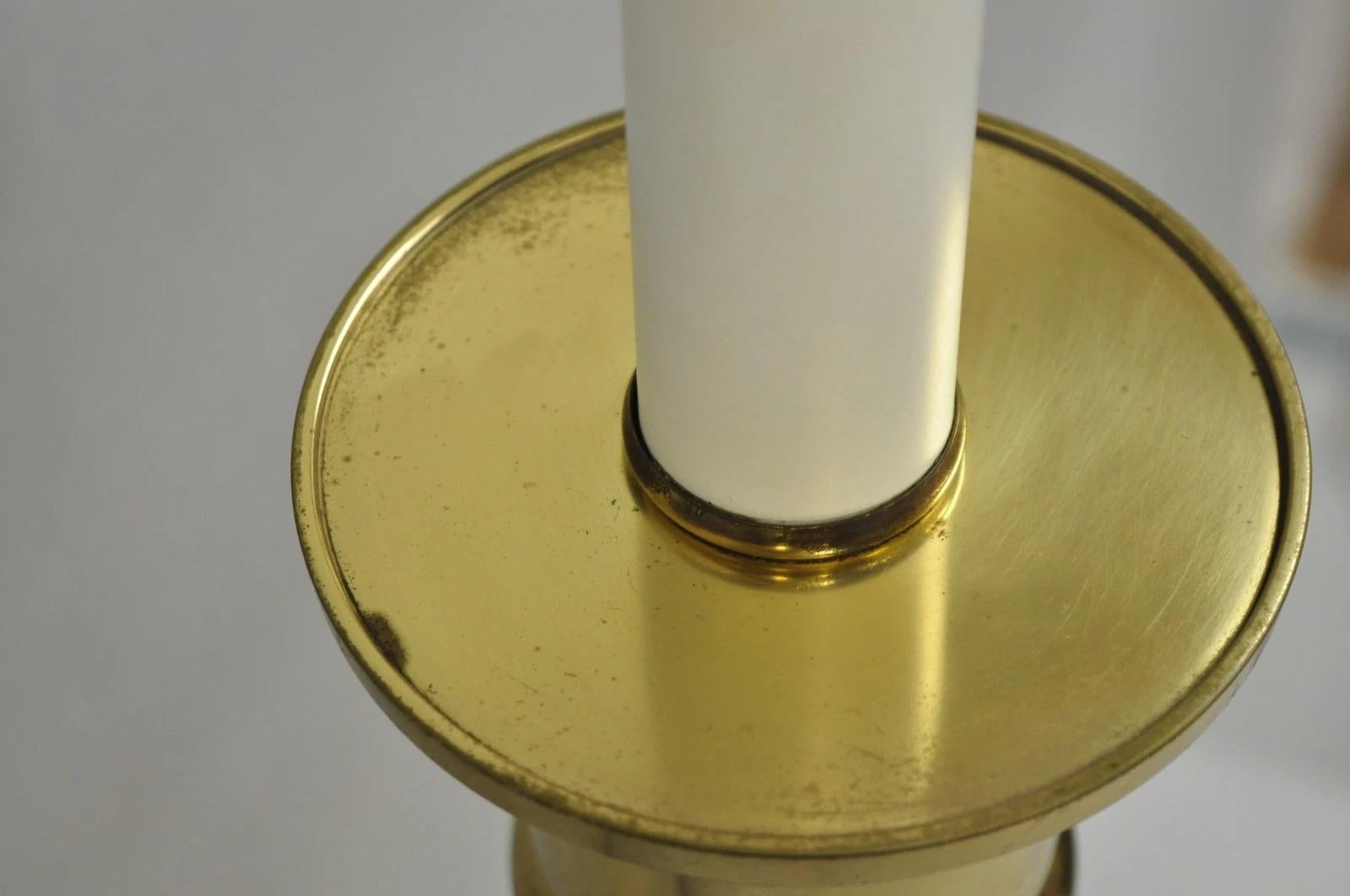 XX secolo Lampada da tavolo a candeliere alto in ottone dorato Vintage Hollywood Regency Made In Japan in vendita