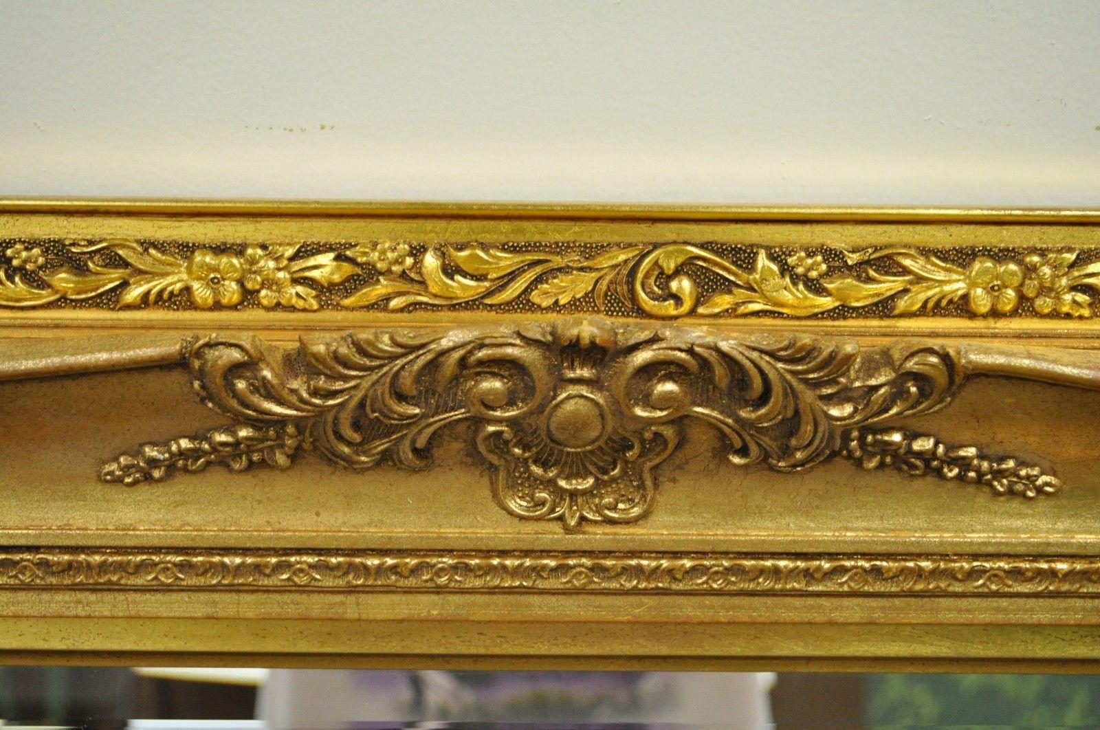 vintage regency gold ornate mirror