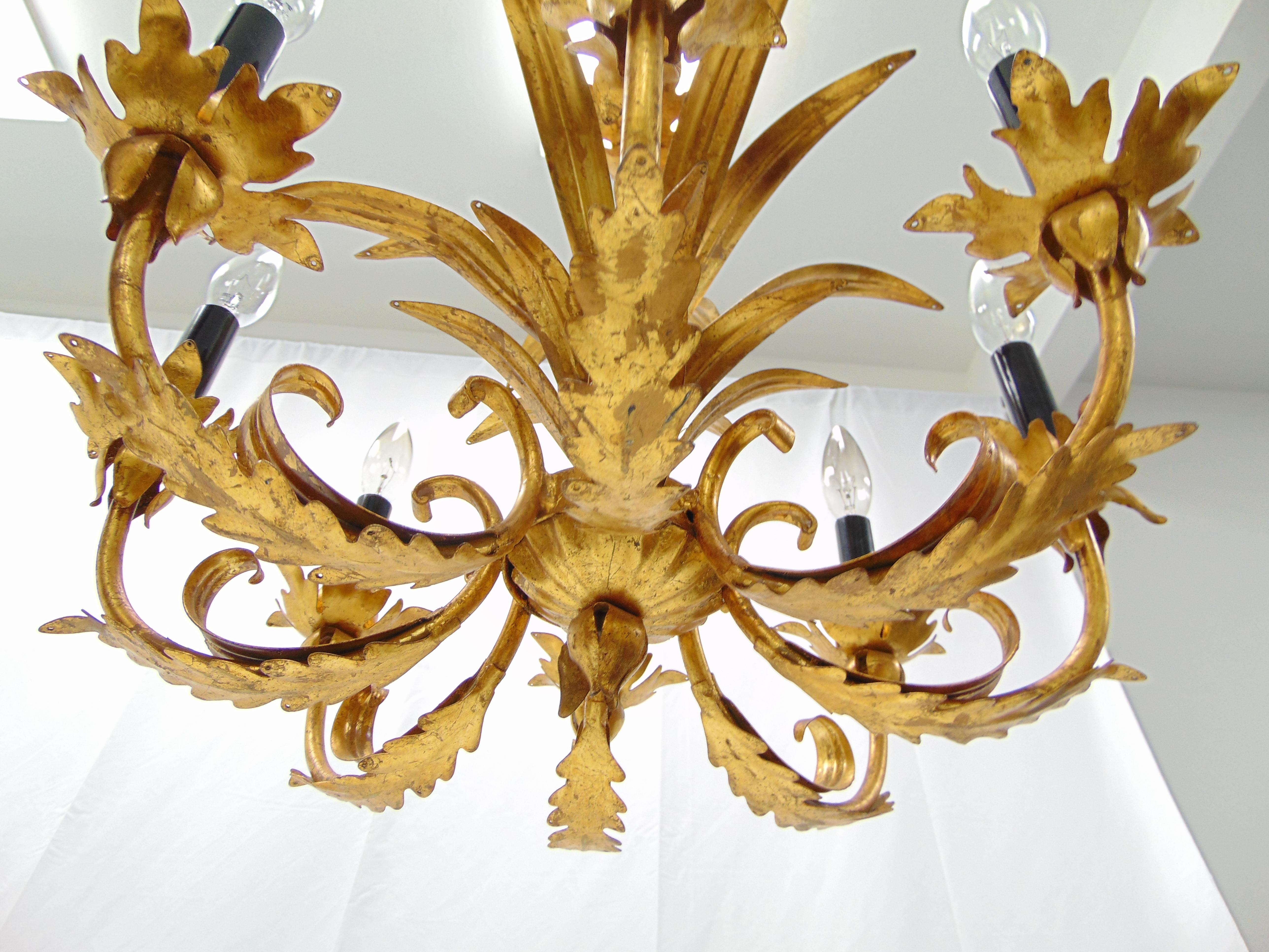 vintage hollywood regency chandelier
