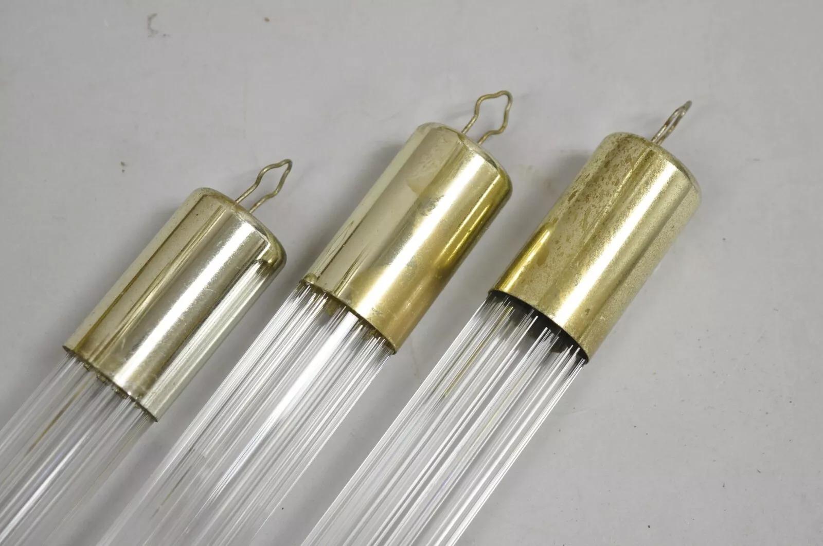 Lampes de table à cascade en acrylique Gold Palms Vintage - Paire en vente 6