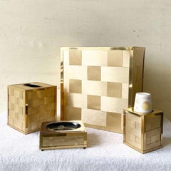 Vintage Hollywood Regency Golden Bathroom Accessories by Stylebuilt