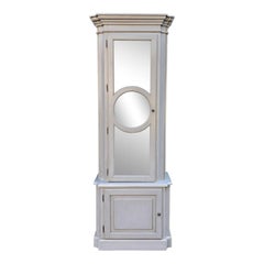 Armario Vitrina Vintage Hollywood Regency Pintado Gris