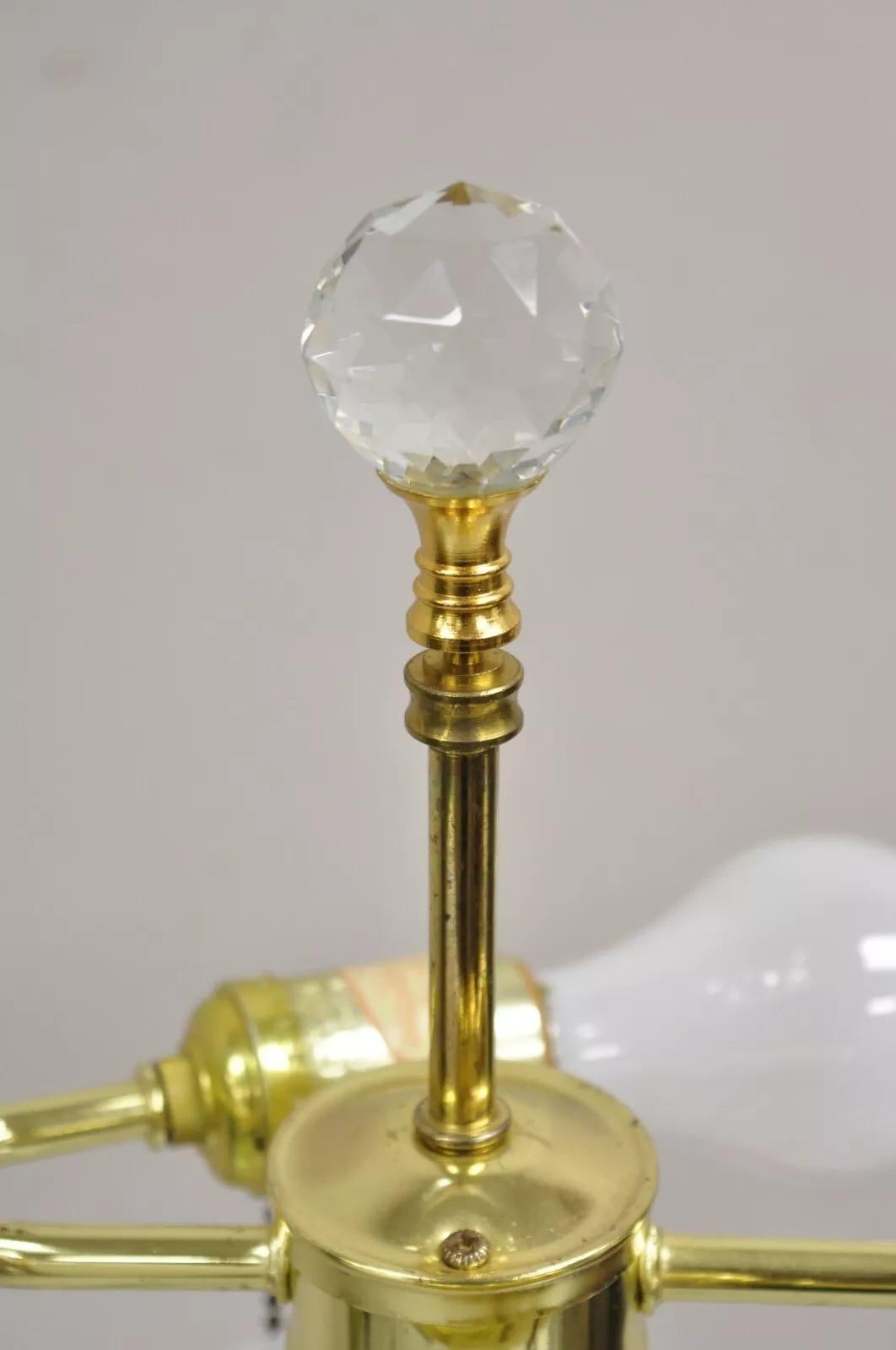 Lampe de table à colonne corinthienne en pierre d'onyx vert Hollywood Regency en vente 1