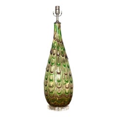 Vintage Hollywood Regency Italian Murano Glass Table Lamp