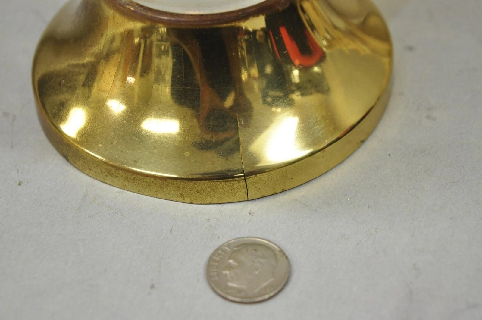Vintage Hollywood Regency Petite lampe de table Boudoir en verre soufflé avec cœurs, paire en vente 3