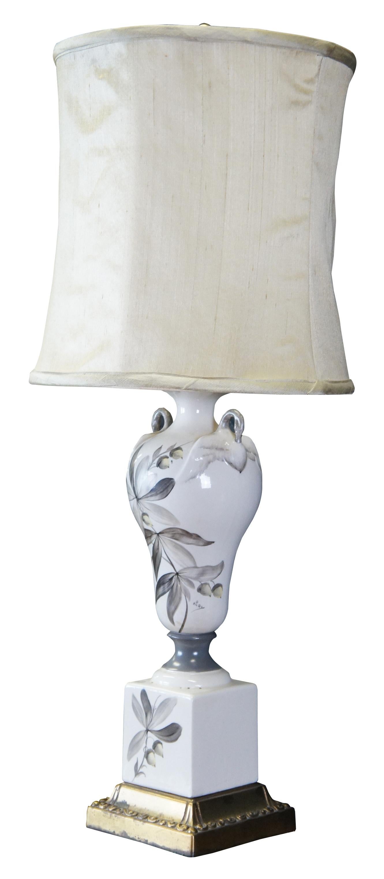 vintage swan lamp