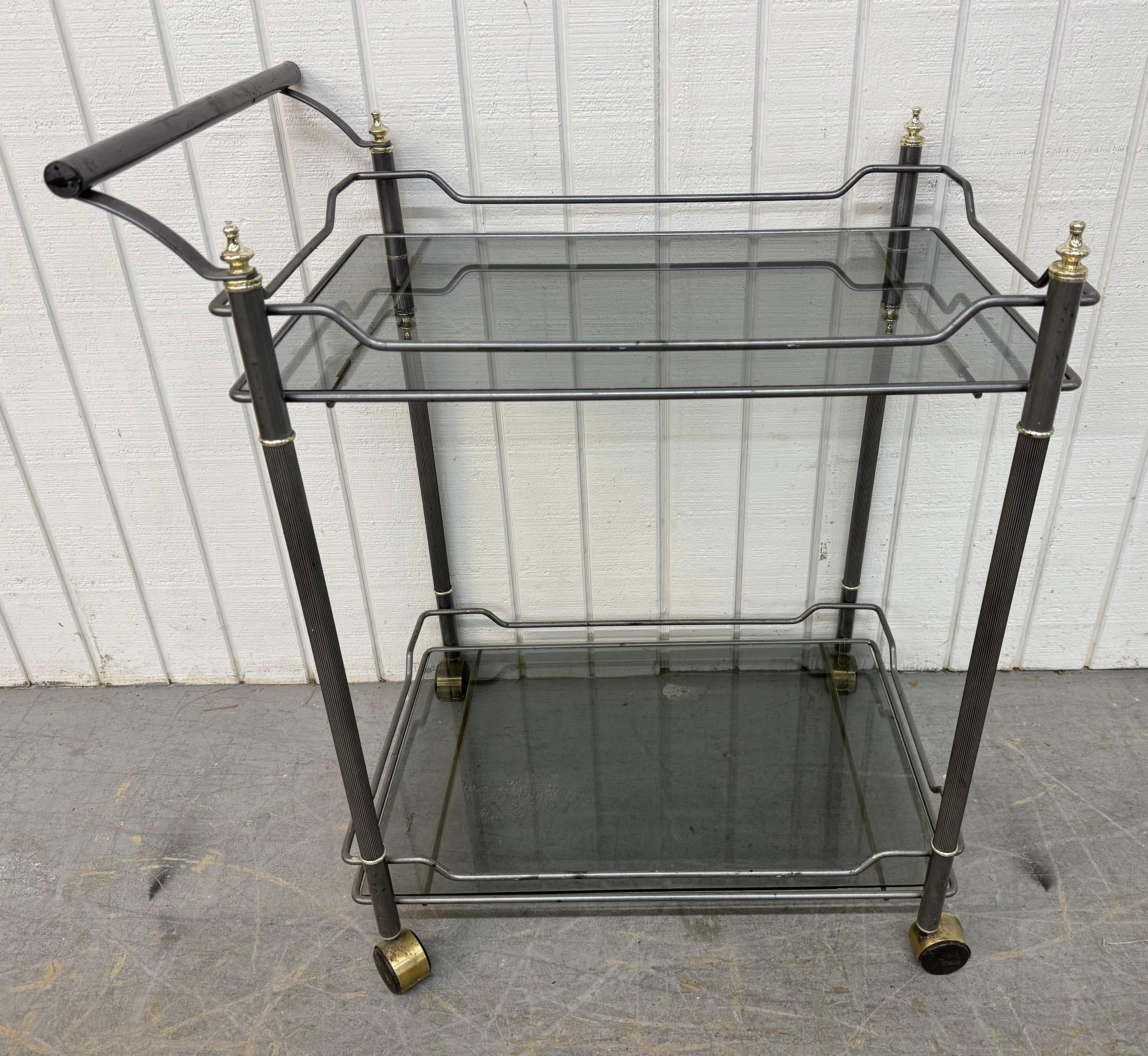 Américain Chariot de service Vintage Hollywood Regency en vente