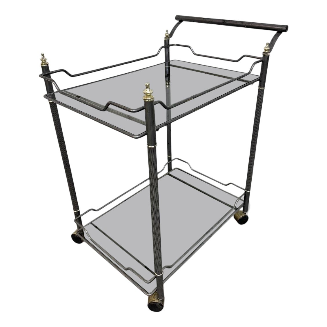Vintage Hollywood Regency Serving Cart