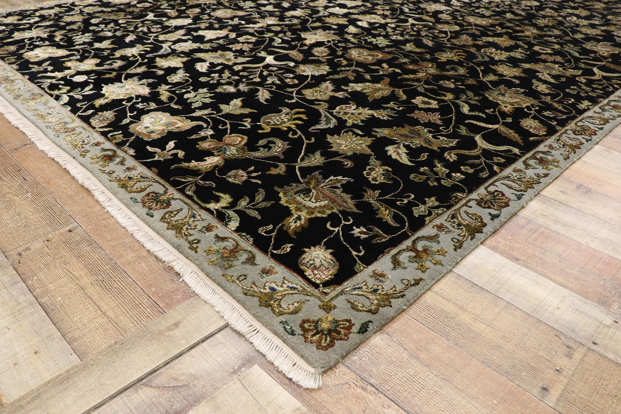 Hand-Knotted Vintage Hollywood Regency Style Area Rug For Sale