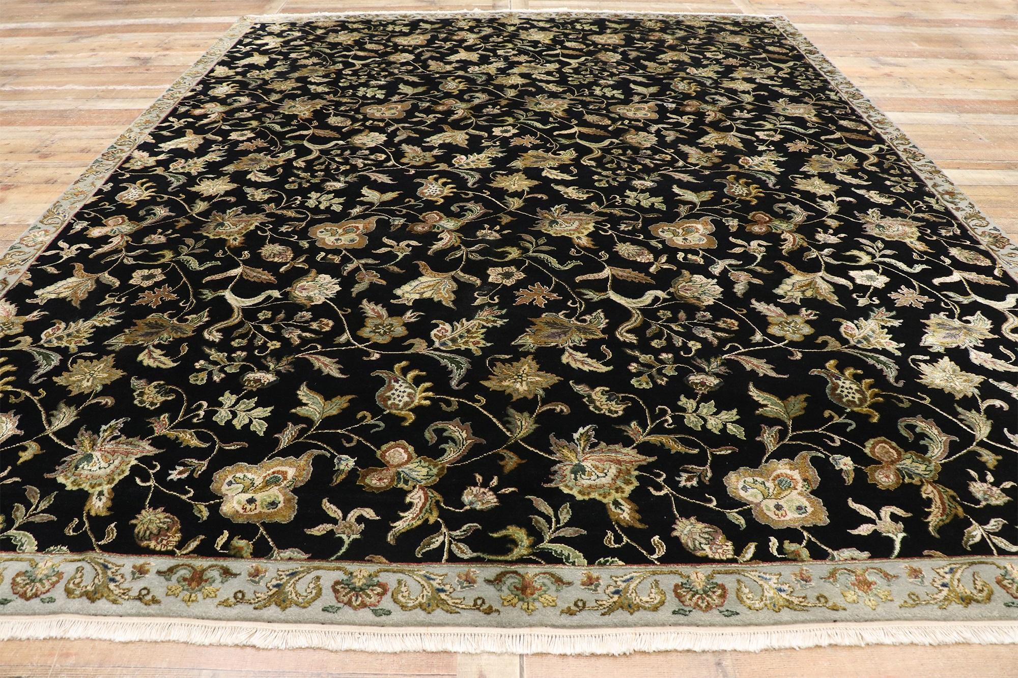 Vintage Hollywood Regency Style Area Rug In Good Condition For Sale In Dallas, TX