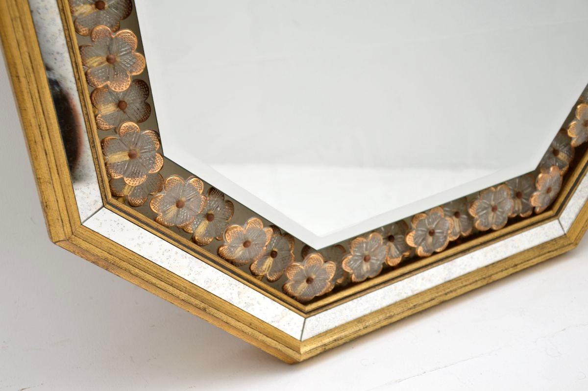 Tedesco Specchio retroilluminato vintage in stile Hollywood Regency di Schoninger in vendita