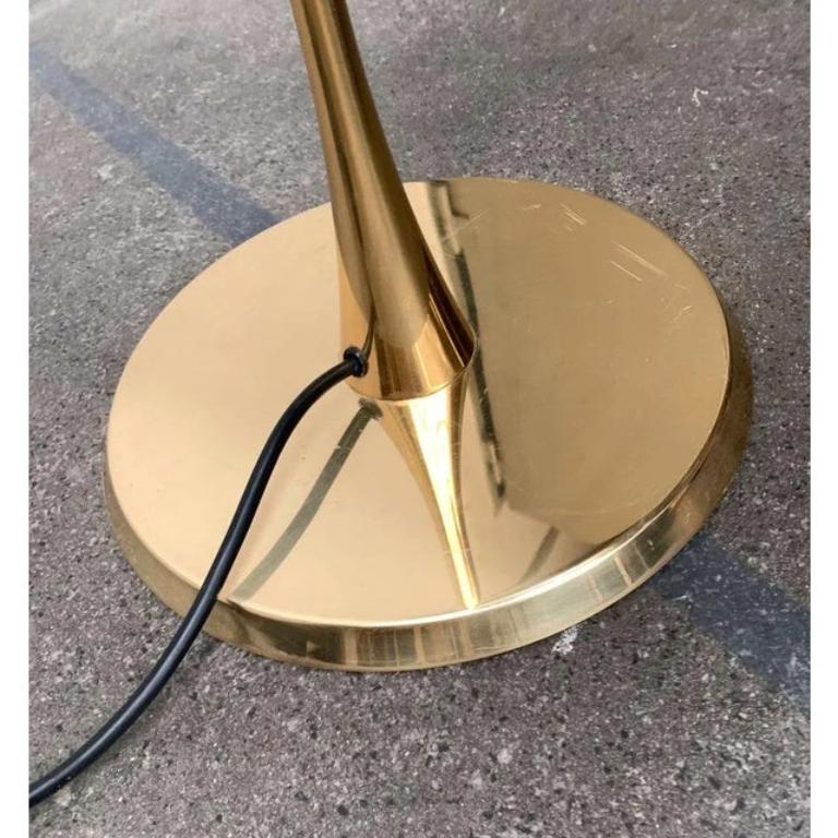 Lámpara de pie vintage estilo Hollywood Regency en latón de Florian Schulz, años 70 en venta 4