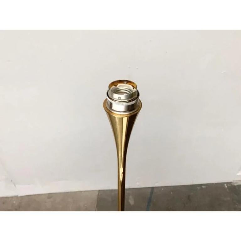 Lámpara de pie vintage estilo Hollywood Regency en latón de Florian Schulz, años 70 en venta 1