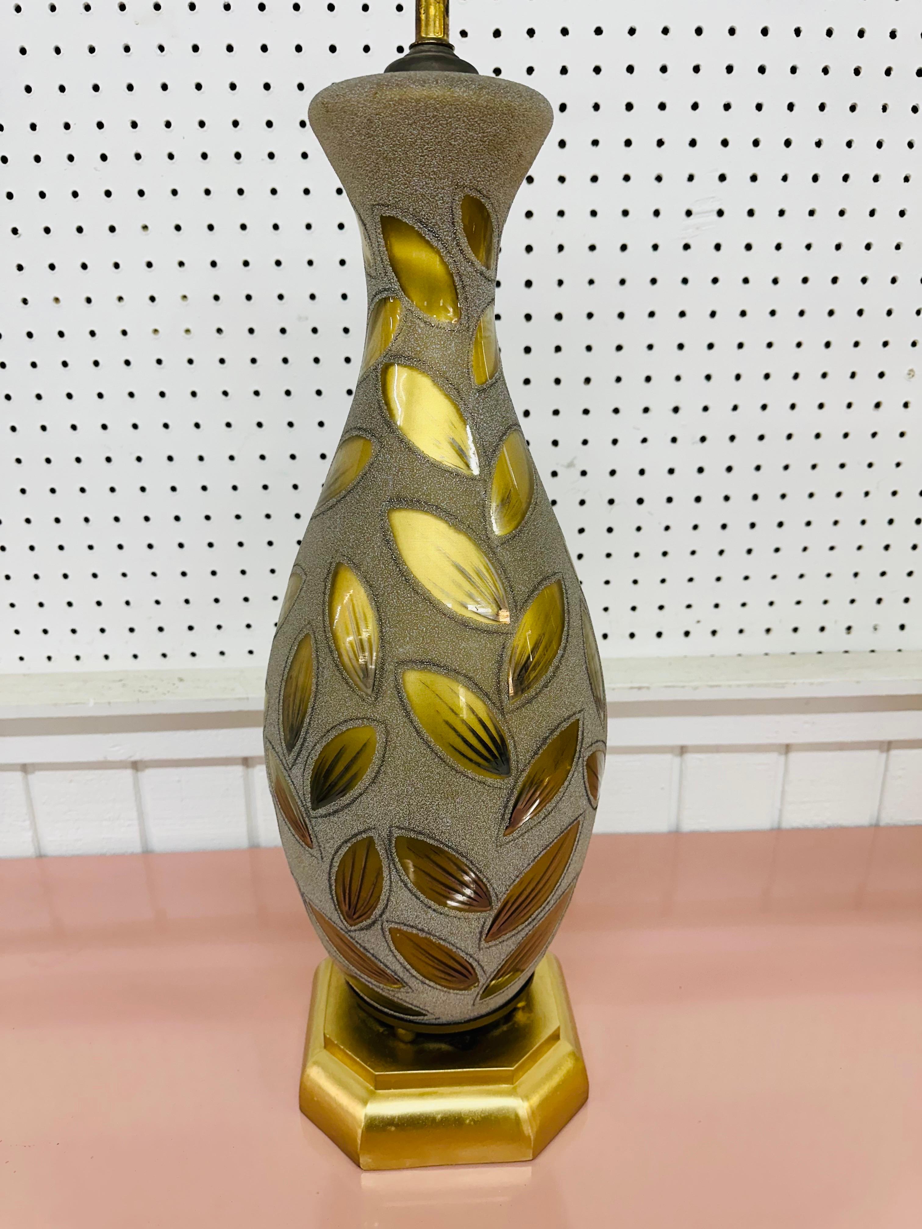 Vintage-Tischlampen aus Glas im Hollywood-Regency-Stil im Hollywood-Regency-Stil – 2er-Set (amerikanisch) im Angebot