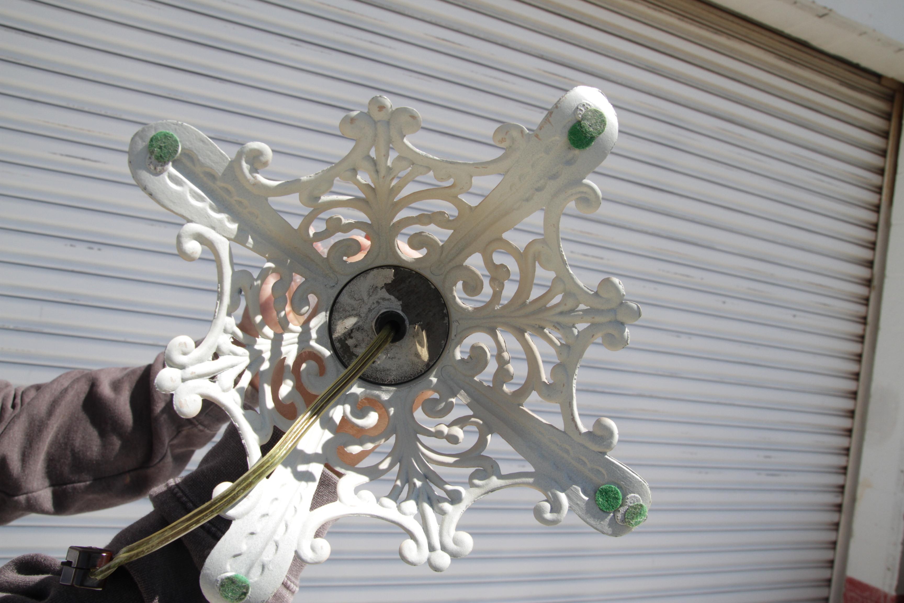 Vintage Hollywood Regency Style Torchiere Lamp For Sale 4