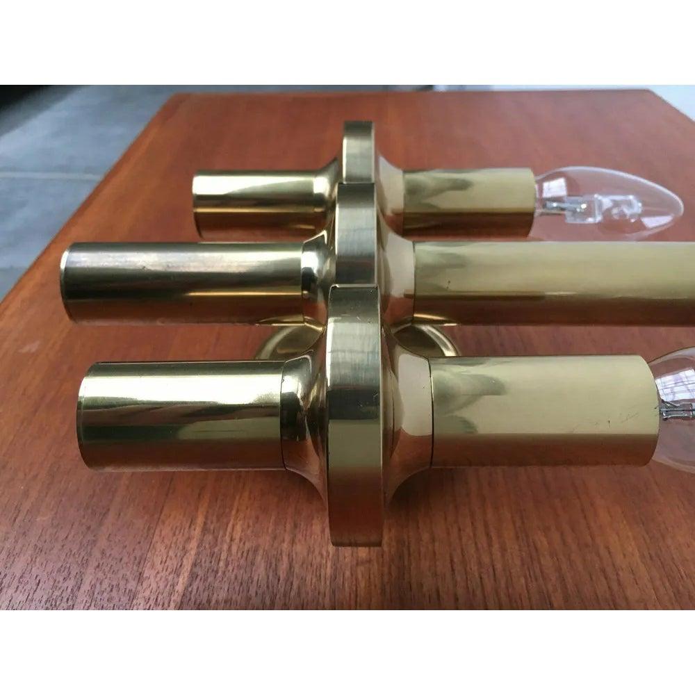 Lampe murale vintage de style Hollywood Regency en laiton, années 1970 en vente 5
