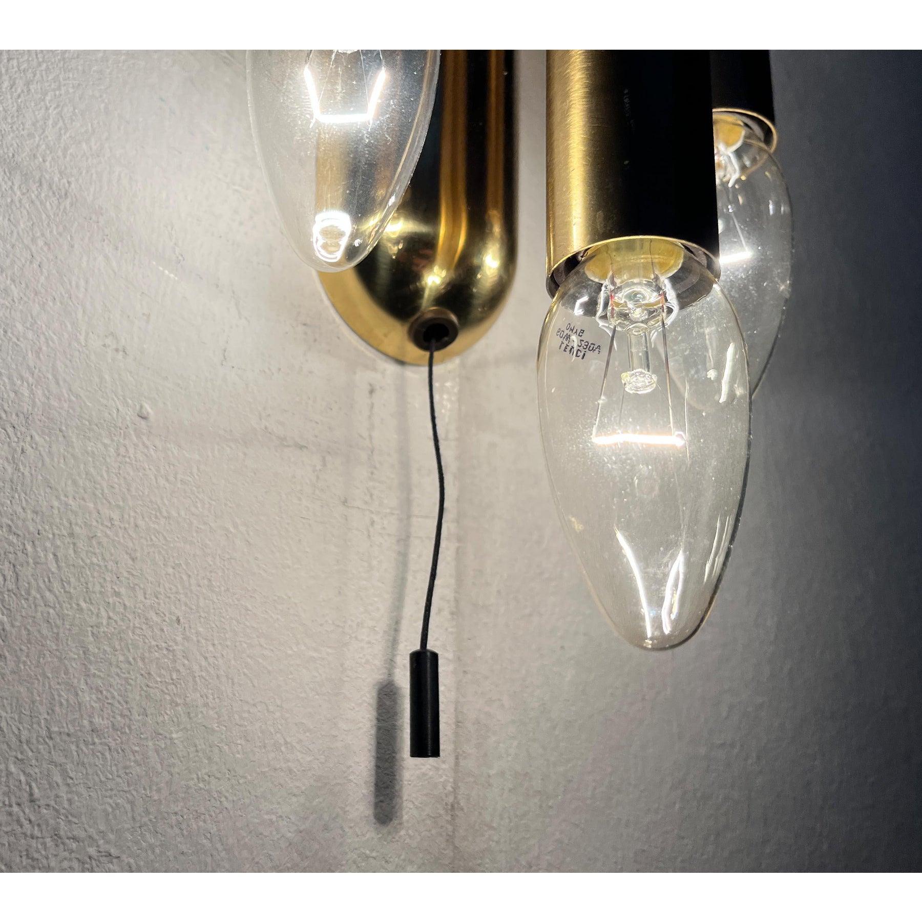 Vintage Hollywood Regency Stil Wandlampe in Messing, 1970er Jahre im Angebot 7