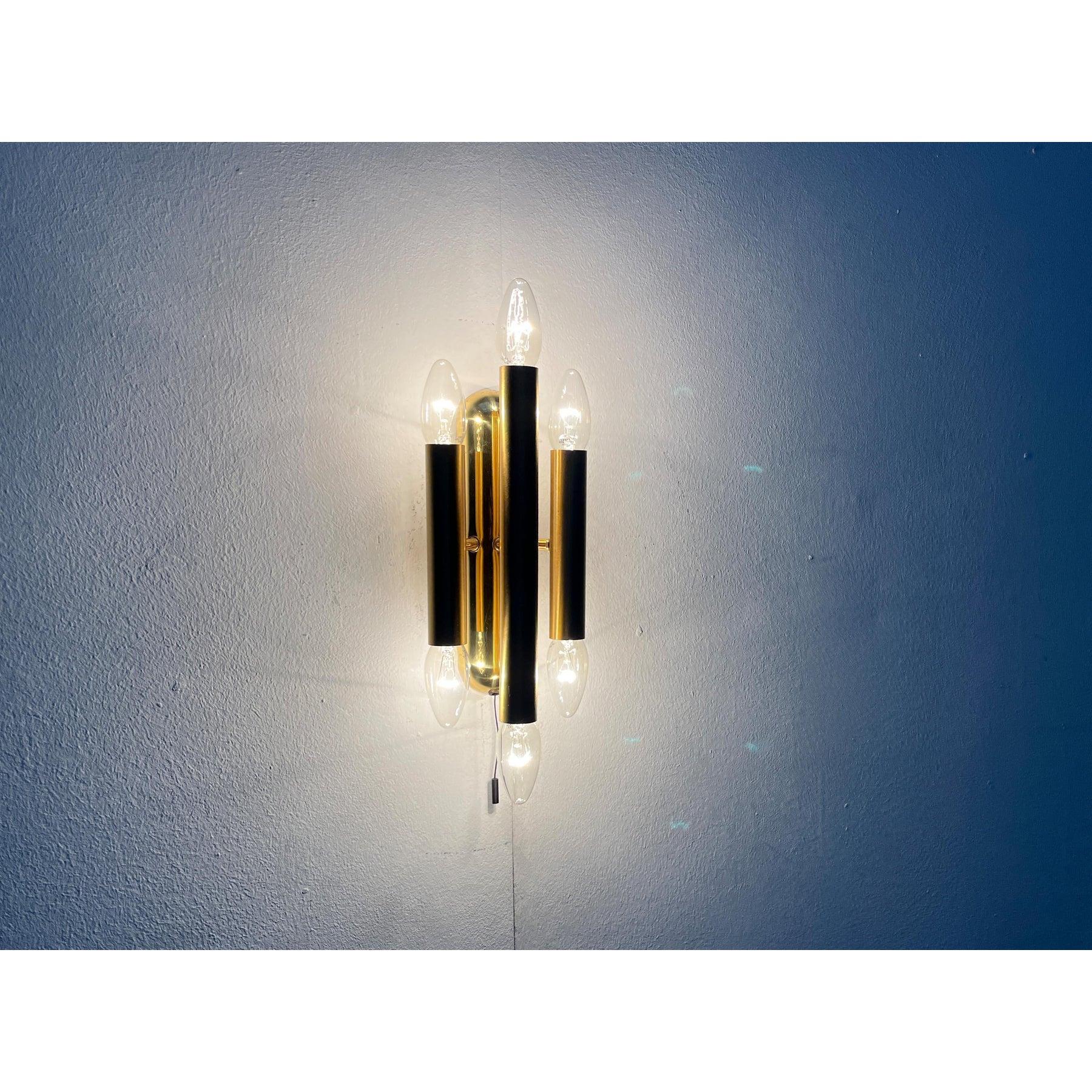 Vintage Hollywood Regency Stil Wandlampe in Messing, 1970er Jahre im Angebot 11