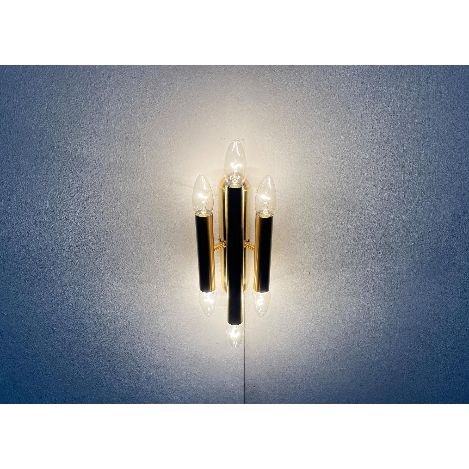 Vintage Hollywood Regency Stil Wandlampe in Messing, 1970er Jahre im Angebot 12