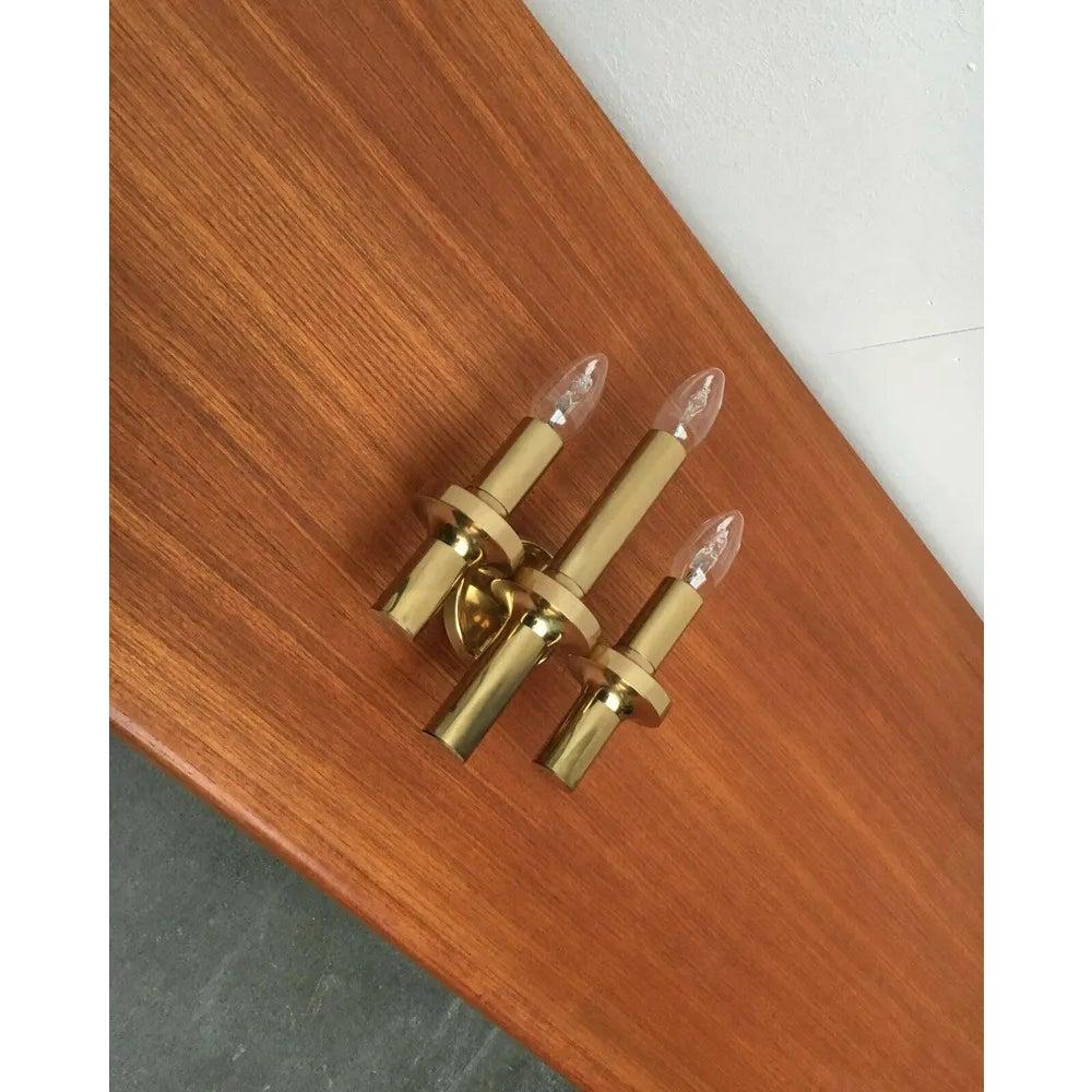 Lampe murale vintage de style Hollywood Regency en laiton, années 1970 en vente 1