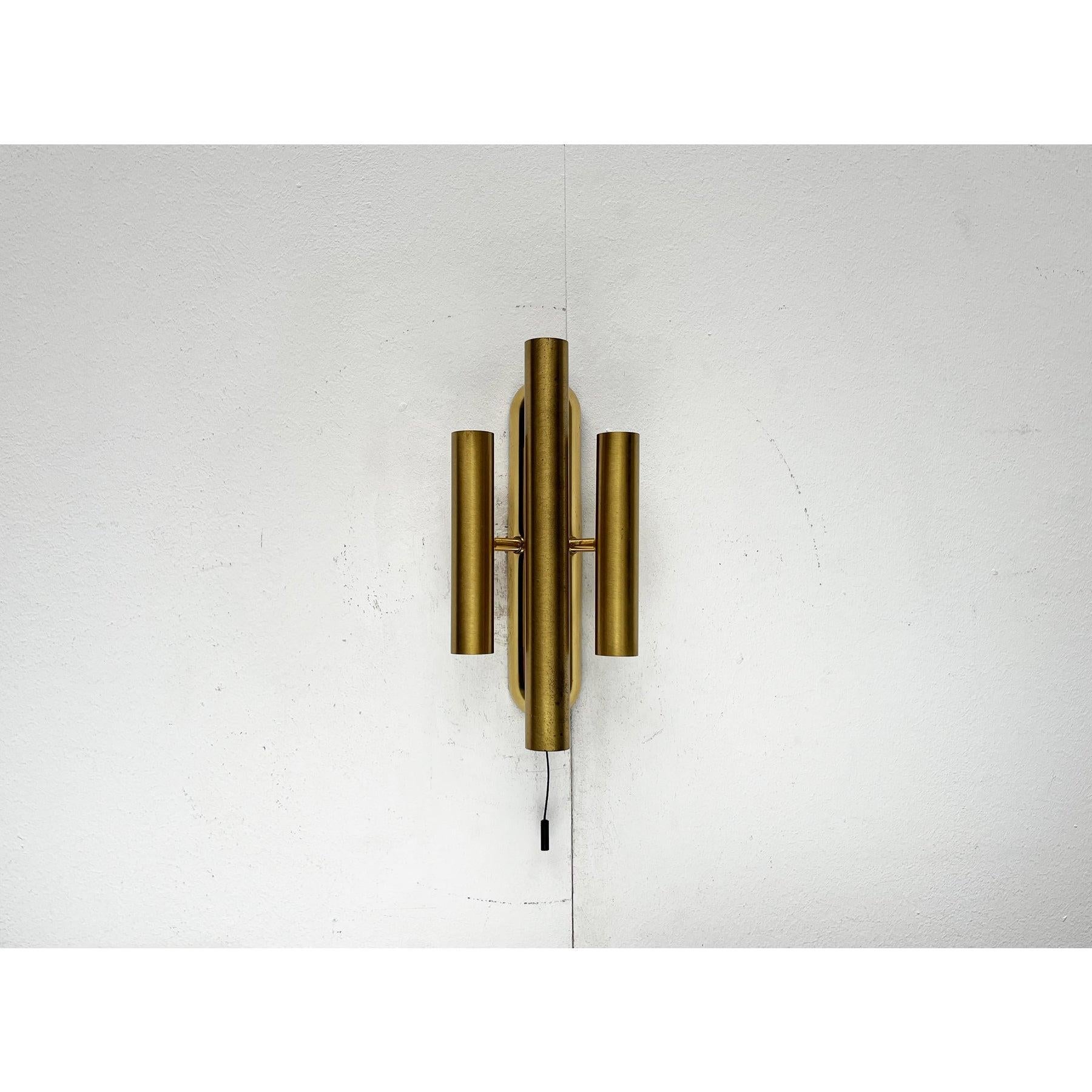 Vintage Hollywood Regency Stil Wandlampe in Messing, 1970er Jahre im Angebot 3