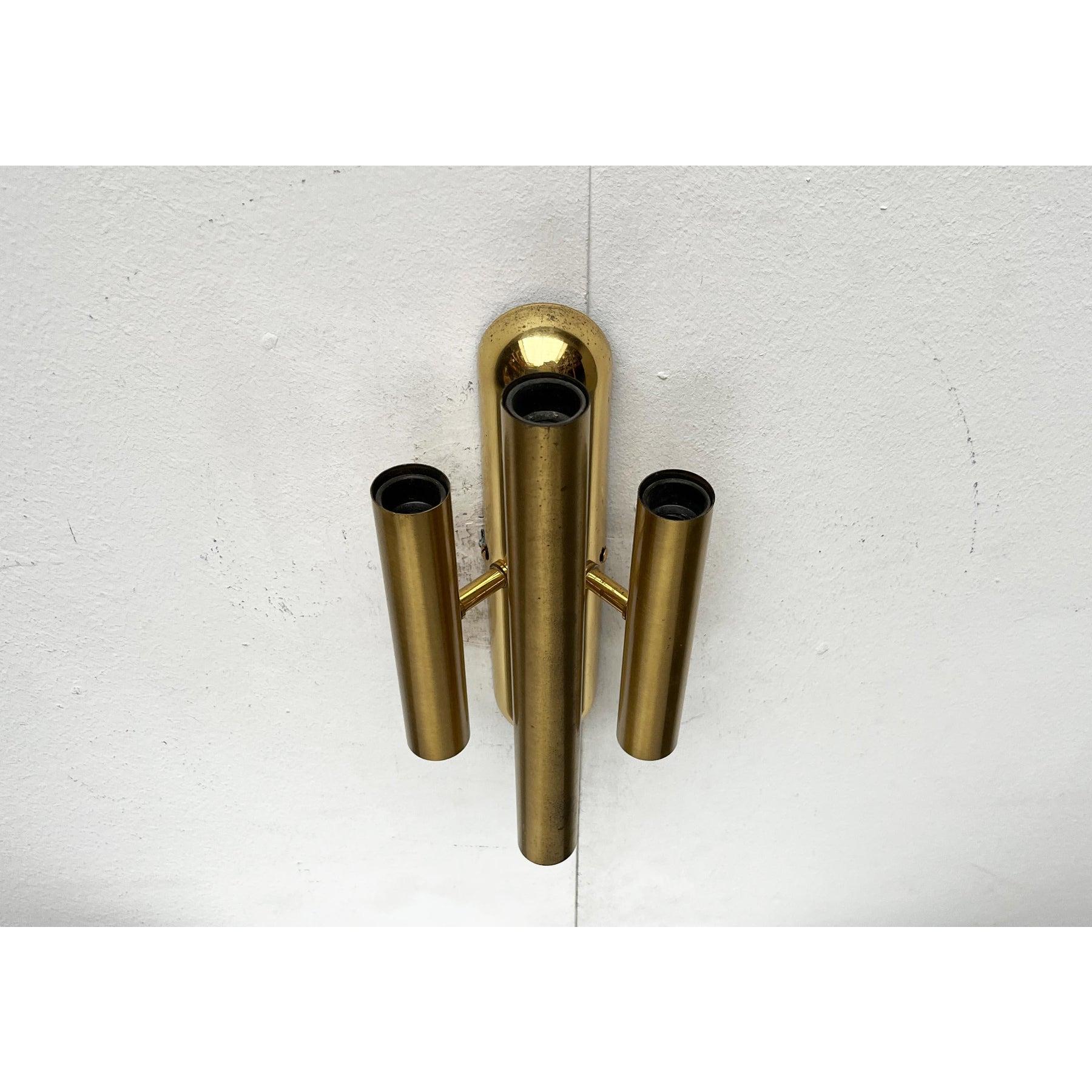 Vintage Hollywood Regency Stil Wandlampe in Messing, 1970er Jahre im Angebot 4