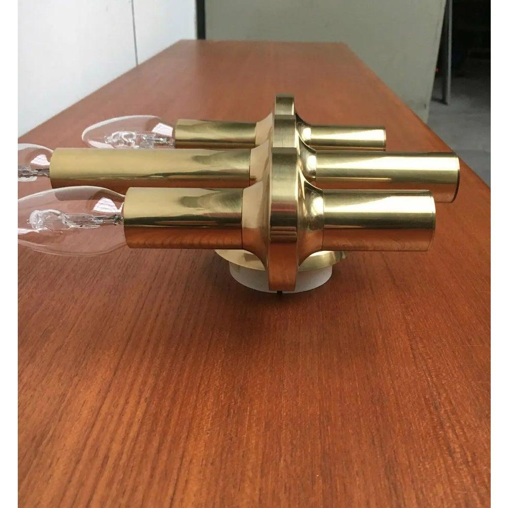 Lampe murale vintage de style Hollywood Regency en laiton, années 1970 en vente 4