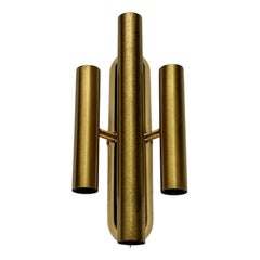 Vintage Hollywood Regency Stil Wandlampe in Messing, 1970er Jahre