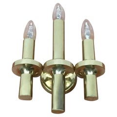 Vintage Hollywood Regency Style Wall Lamp in Brass, 1970s