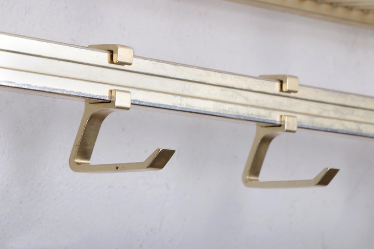 Vintage Hollywood Regency Wall Coat Rack 1960s Germany For Sale at 1stDibs