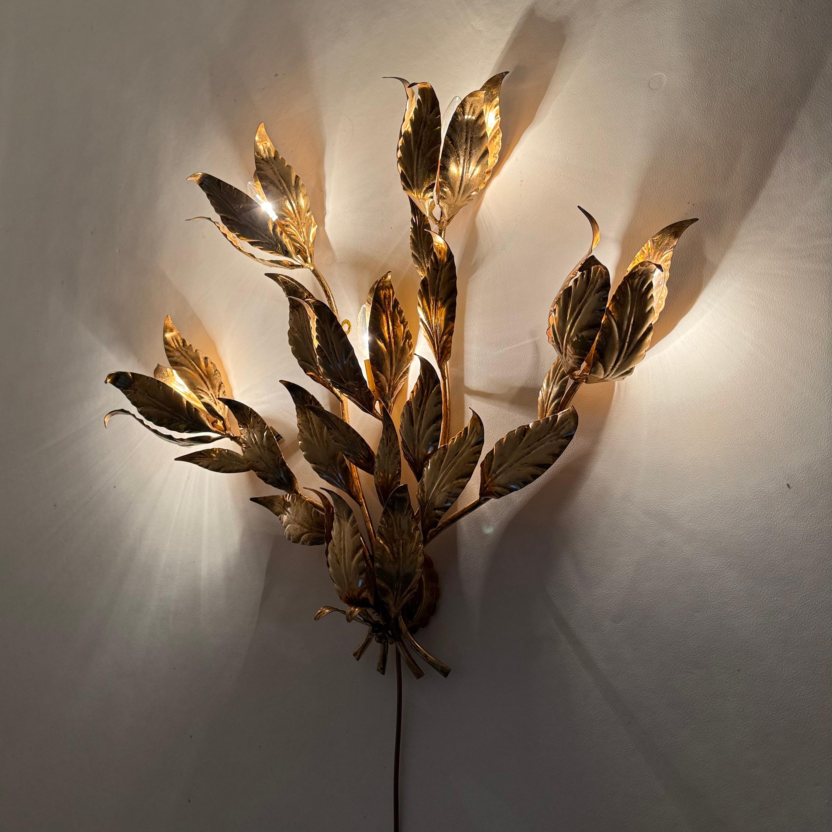 Aplique Vintage Hollywood Regency de Hans Kögl, años 60 en Bueno estado para la venta en Delft, NL