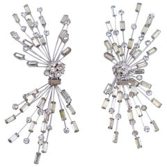 Vintage Hollywood Stars Massive Earrings 1960
s