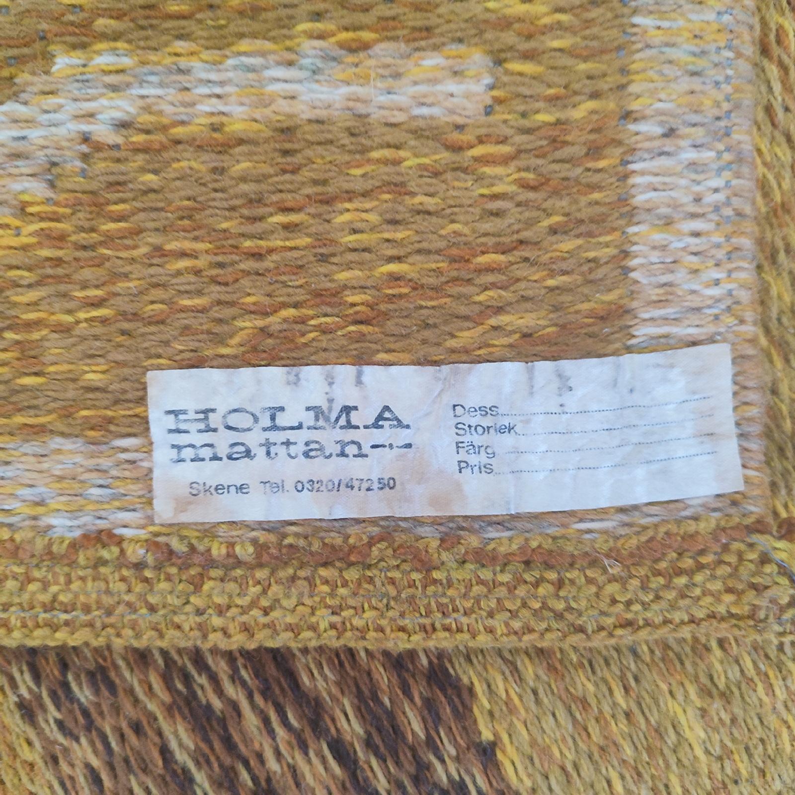 Vintage Holma Mattan Reversible Flatweave Carpet For Sale 4