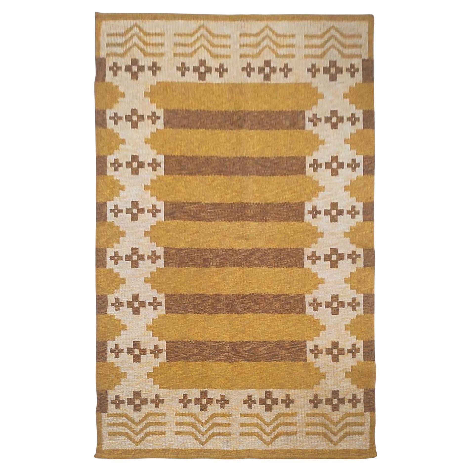 Tapis vintage réversible Holma Mattan à tissage plat en vente