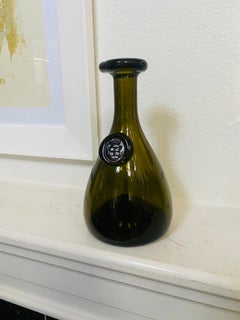 Vintage Holmegaard Cherry Elsinore Hand-Blown Glass Wine Decanter, Denmark