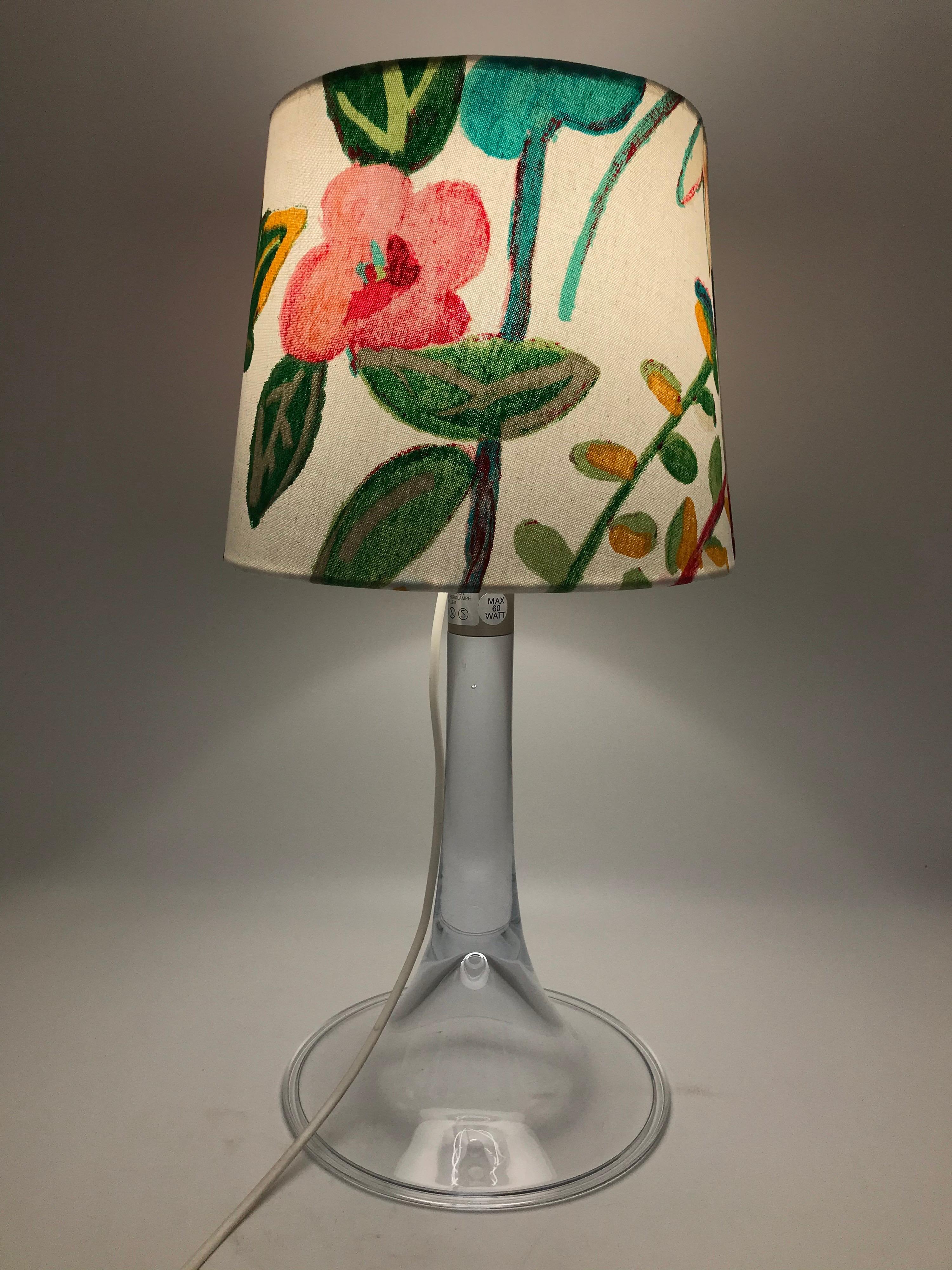 Vintage Danish Holmegaard hand blown table lamp
The lamp is in great vintage condition
Rewired with a twisted CNN moth flex.
Can be fitted with an EU UK or US plug.
 Lampshade not included