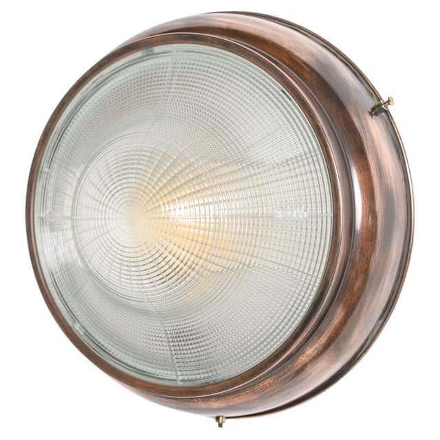Copper Flush Mount Lighting | 1stdibs | copper flush mount ceiling ...