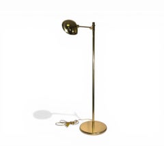 Vintage Holtkotter Leuchten Brass Swing Arm Floor Lamp
