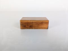 Vintage Holzbox Kästchen Briefmarkenbox Schmuckkästchen Schatulle