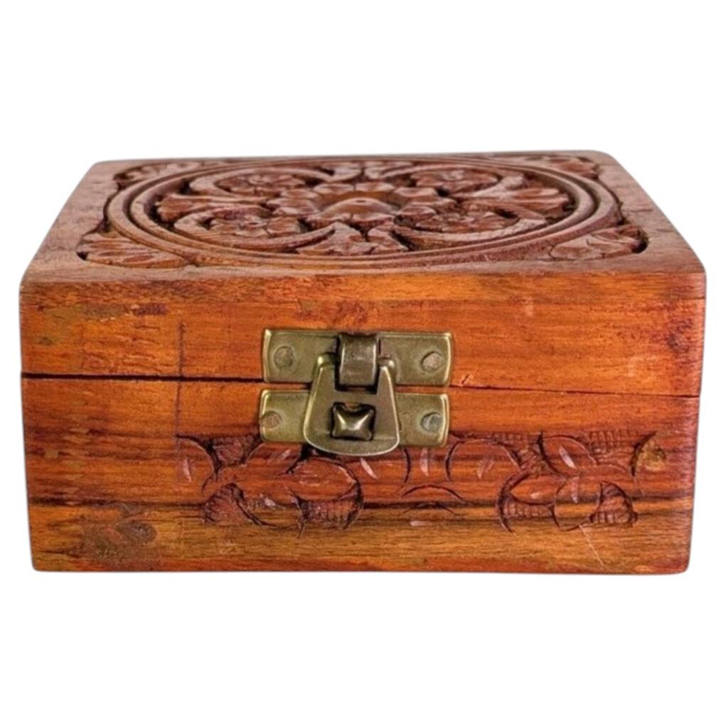 Vintage Holzbox Kästchen Schmuckschatulle Schmuckkästchen Geschenk