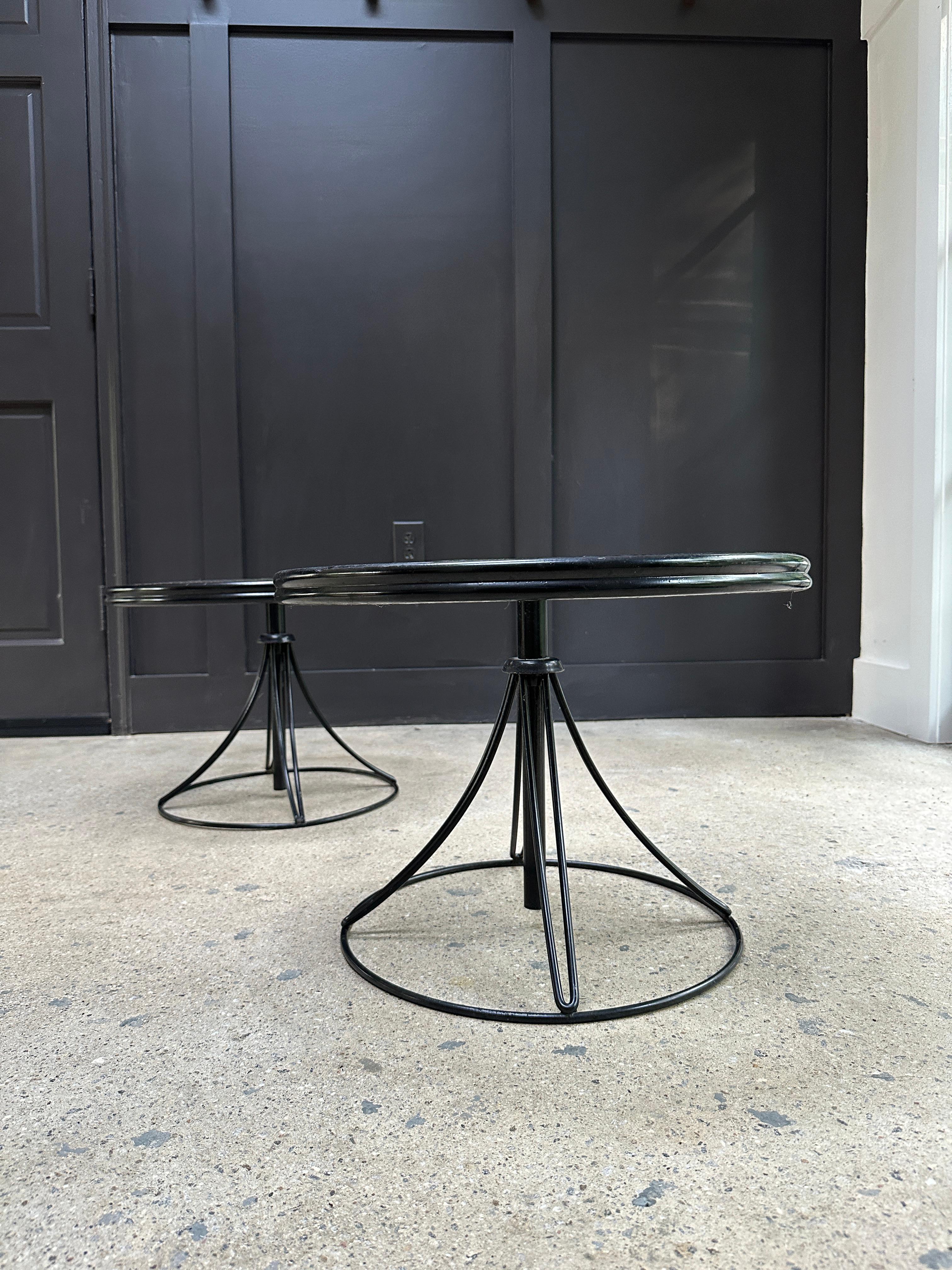 20th Century Vintage Homecrest adjustable patio tables - a pair For Sale