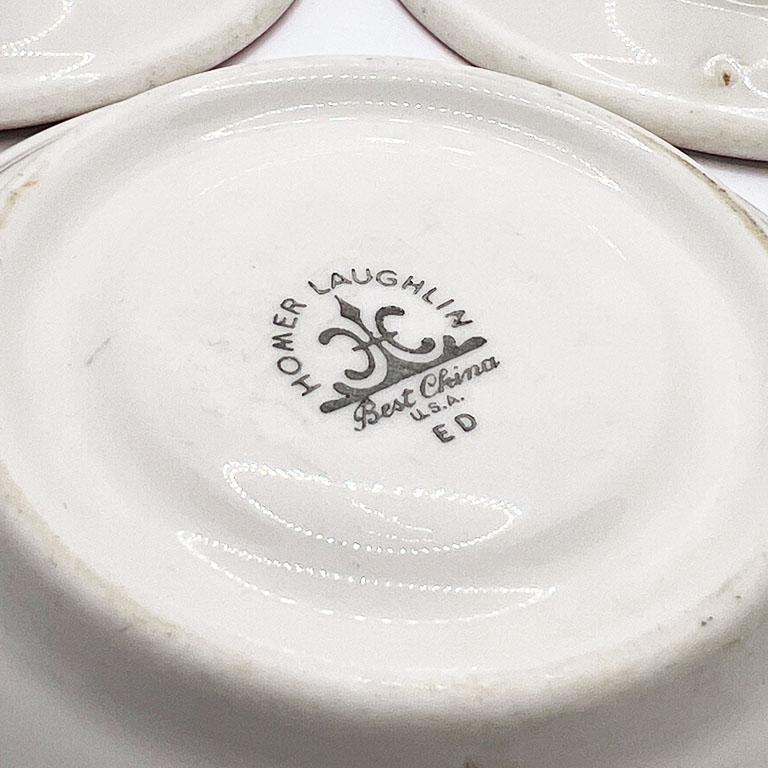 Homer Laughlin Restaurantware, Couchtische und Untertasse in Ombre Pink, Vintage (amerikanisch) im Angebot